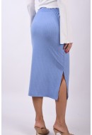 Skirt Pieces Pckylie Mw Midi Horizont Blue